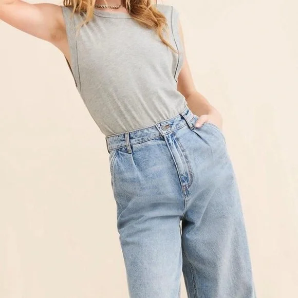 AFRM Turner Baggy Denim Wide Leg Jeans - Picture 3 of 9